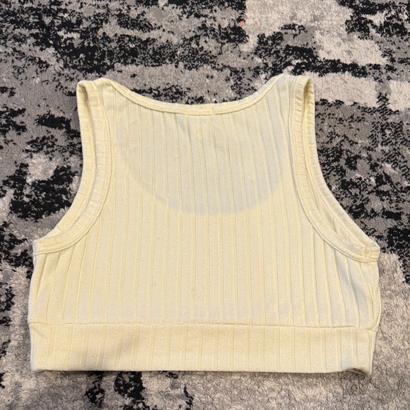 Forever 21 Butter Yellow Ribbed Tank Top - Picture 3 of 3